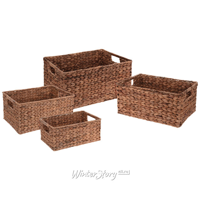Плетеные корзины для хранения Гретта 4 шт Koopman