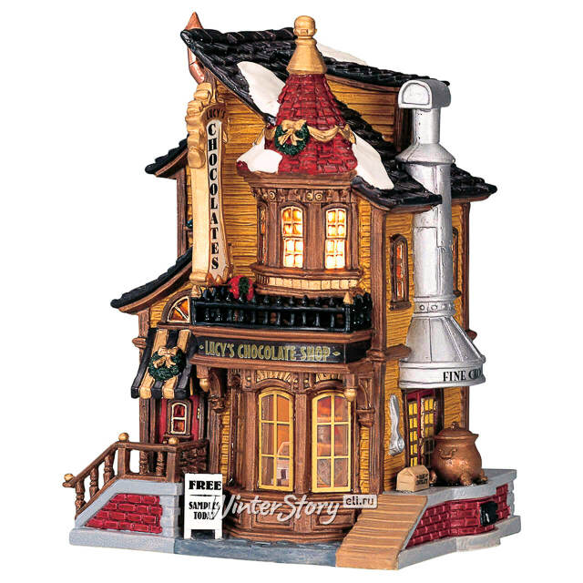 Магазин шоколада Lucys Chocolate Shop 18*14 см, подсветка Lemax (Лемакс)