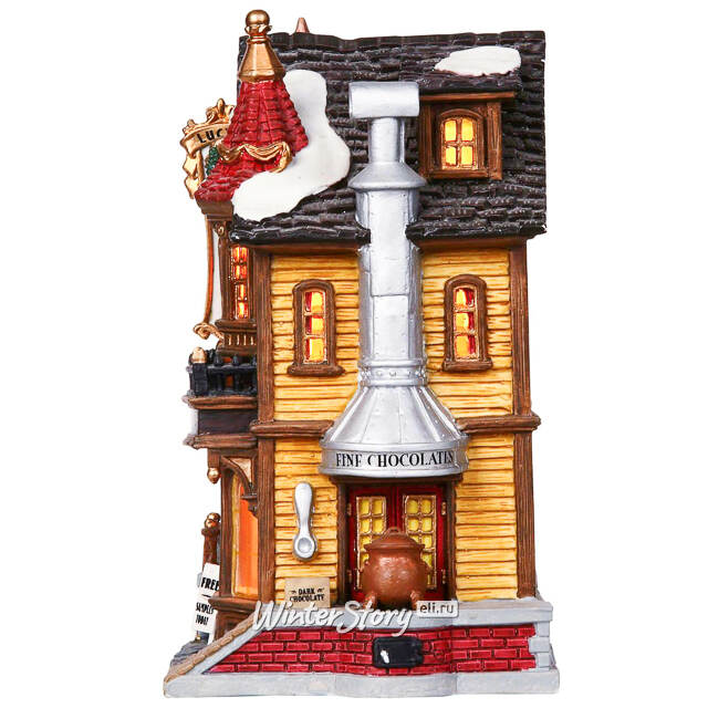 Магазин шоколада Lucys Chocolate Shop 18*14 см, подсветка Lemax (Лемакс)