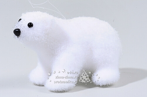 Елочная игрушка Мишка полярный, 13 см, подвеска Kaemingk