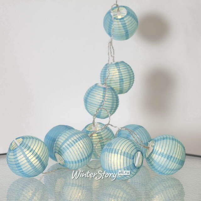 Светодиодная гирлянда Фонарики Festival Blue 1.35 м, 10 теплых белых ламп, прозрачный ПВХ, IP20 Star Trading