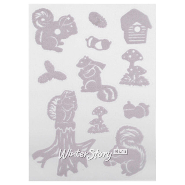 Наклейки на окна Снежные Белки 40*30 см Kaemingk