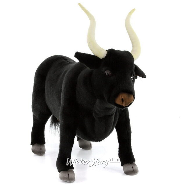 Мягкая игрушка Черный бык 50 см Hansa Creation