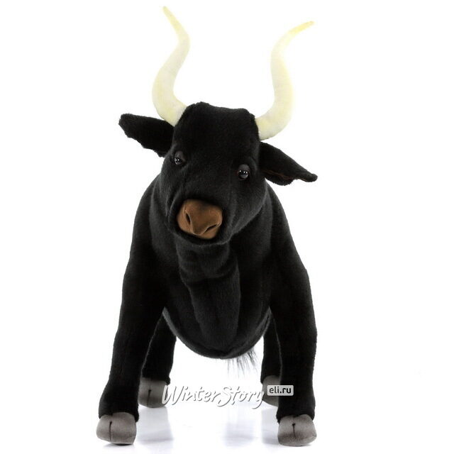 Мягкая игрушка Черный бык 50 см Hansa Creation
