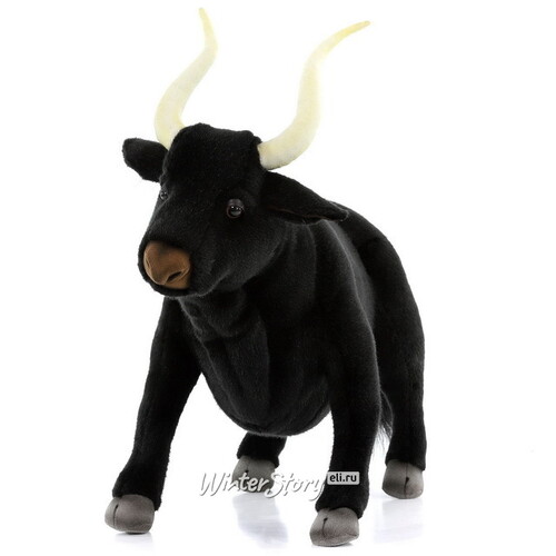 Мягкая игрушка Черный бык 50 см Hansa Creation