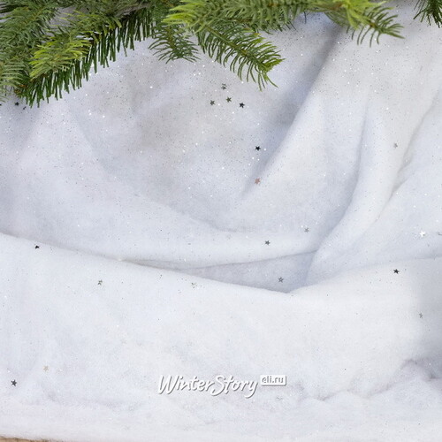 Покрывало Снежный Ковер с серебряными звездочками 120*80 см Kaemingk