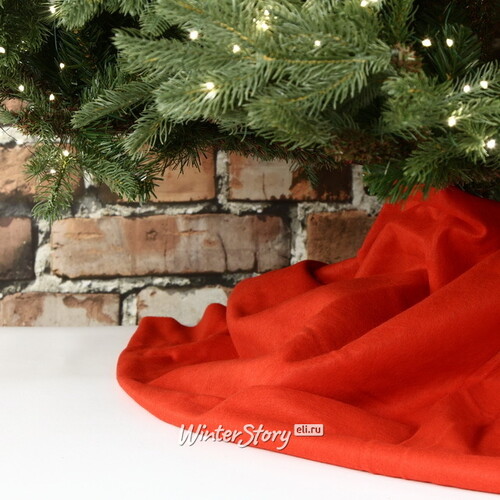 Декоративное покрывало Рождественское 100*80 см красное Kaemingk