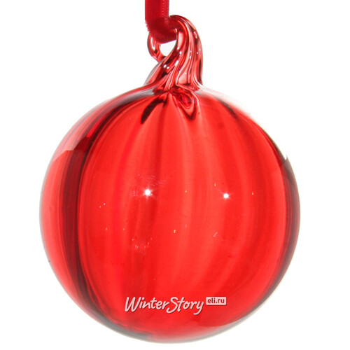 Стеклянный шар Рубиновое Рождество 12 см ShiShi