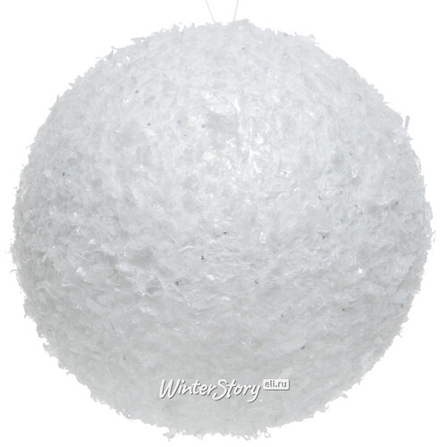 Набор елочных шаров Снежки Shiny 10 см, 2 шт Kaemingk