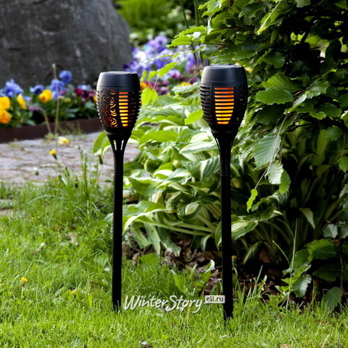 Садовые солнечные светильники Solar Arutua 50*9 см, 2 шт, с эффектом живого пламени, IP44 Star Trading