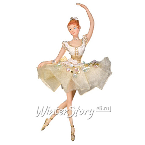 Елочное украшение "Балерина "Золушка" в танце, 15 см, подвеска Holiday Classics