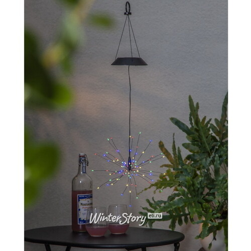 Подвесной садовый светильник Solar Glory Firework 50*26 см, 90 разноцветных LED ламп, на солнечной батарее, IP44 Star Trading