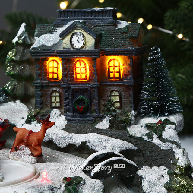 Светящаяся композиция Зимний Вечер 19*16 см с движением и подсветкой Kaemingk