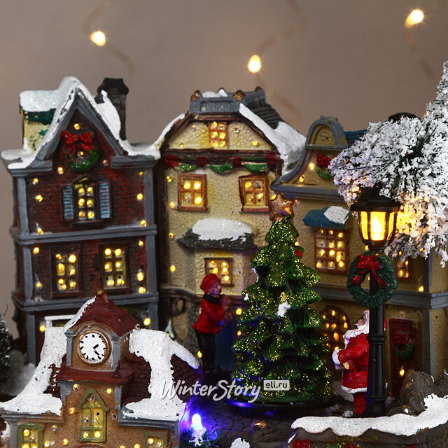 Светящаяся музыкальная композиция Уютное Рождество 27*27*26 см Kaemingk