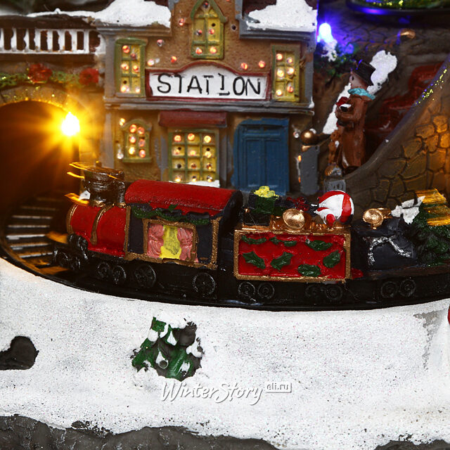 Светящаяся музыкальная композиция Уютное Рождество 27*27*26 см Kaemingk