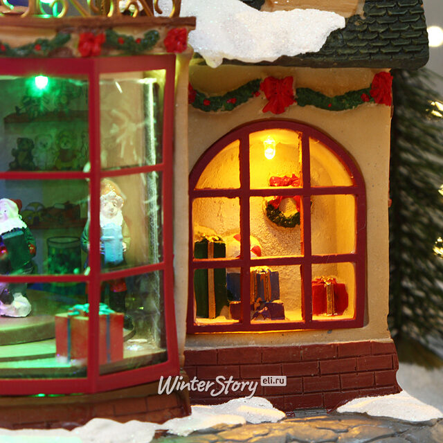 Светящаяся композиция Магазин игрушек Кэрол Таун 31*29 см, с движением и музыкой Kaemingk