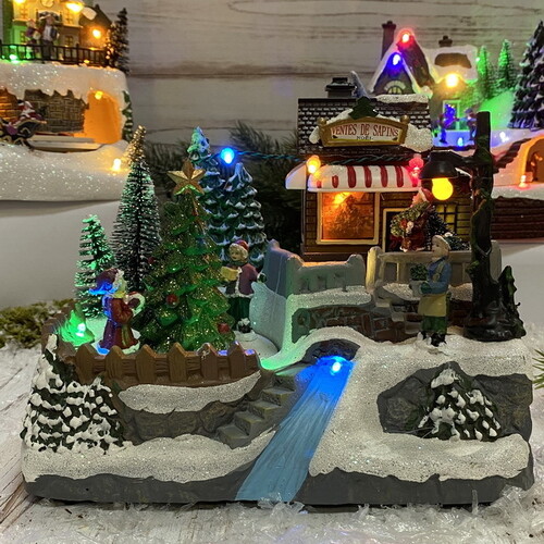 Светящаяся композиция Christmas Village: Украшение Елочки 21*16 см, с движением и музыкой, на батарейках Kaemingk