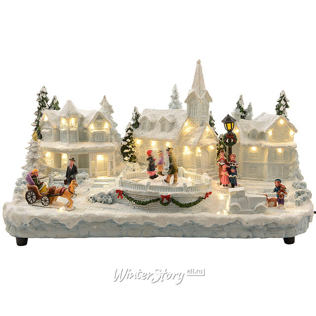 Светящаяся композиция Город Снежной Королевы 39*17*23 см Kaemingk