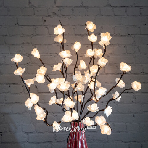Светящийся букет Яблоневый цвет 50 см, 60 теплых белых LED ламп Kaemingk