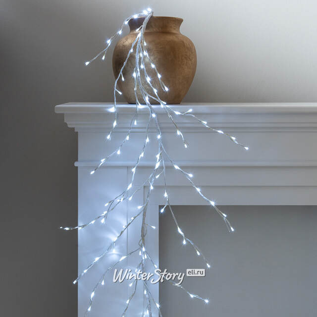 Ветка - лиана Ледяная Ива, 150 см, 144 LED ламп, холодный белый Kaemingk (Кейминг)