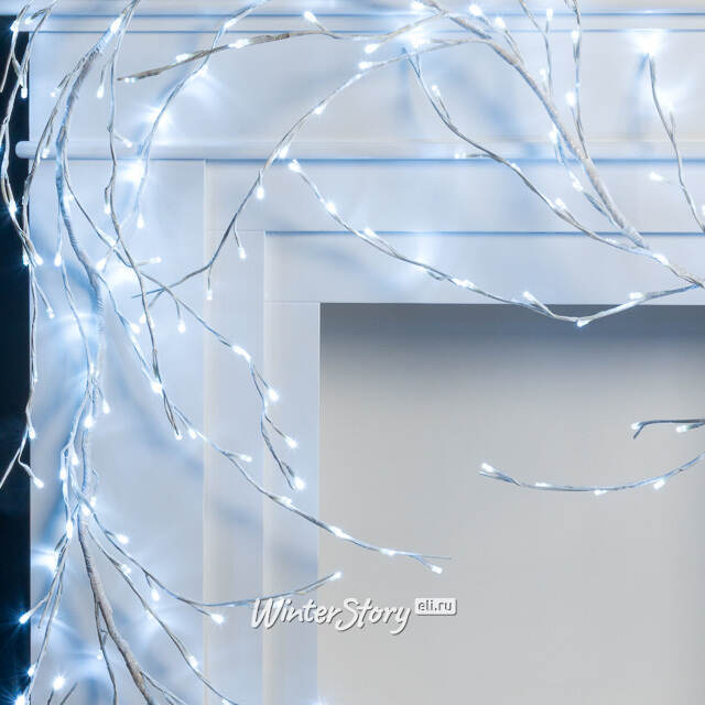 Ветка - лиана Ледяная Ива, 300 см, 288 LED ламп, холодный белый Kaemingk (Кейминг)