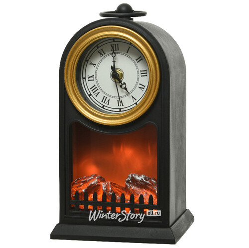 Декоративный камин с часами Comfy Time 27*15 см на батарейках Kaemingk