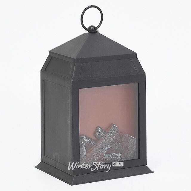 Декоративный фонарь-камин Шварцвальд 27 см, на батарейках Kaemingk