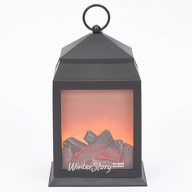 Декоративный фонарь-камин Шварцвальд 27 см, на батарейках Kaemingk