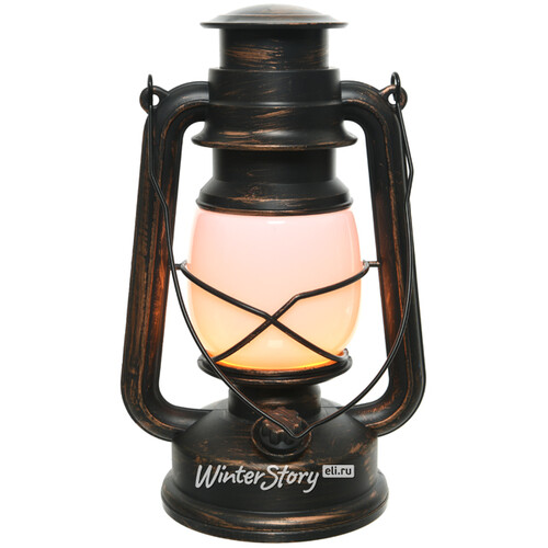 Декоративный фонарь Ретро с имитацией пламени 25 см Kaemingk