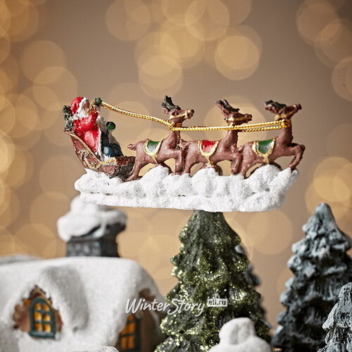 Светящаяся композиция Рождество на улочках Дортмунда 53*40 см, с движением и музыкой Kaemingk