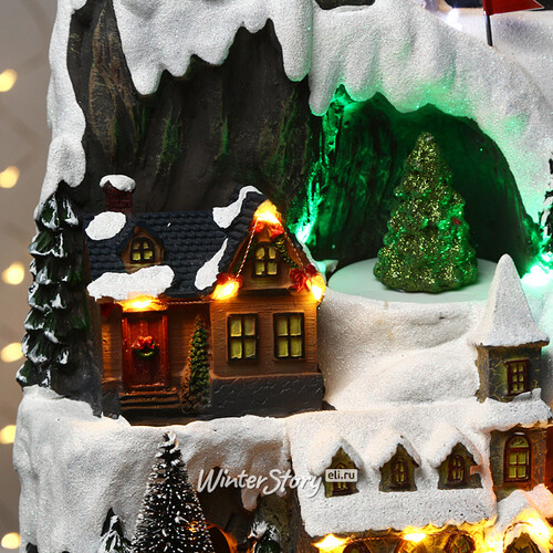 Светящаяся композиция Frosty Town 39*25 см, с движением и музыкой Kaemingk