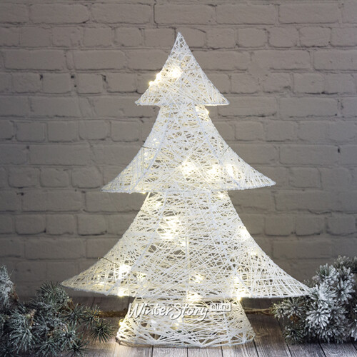 Светящаяся елка Эрика 40 см, 30 теплых белых LED ламп, на батарейках, IP20 Kaemingk