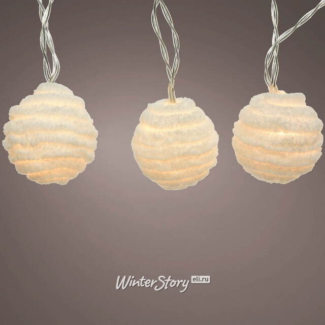 Светодиодная гирлянда-шарики Ferrara 4.6 м, 24 теплых белых лампы, прозрачный ПВХ, IP20 Kaemingk