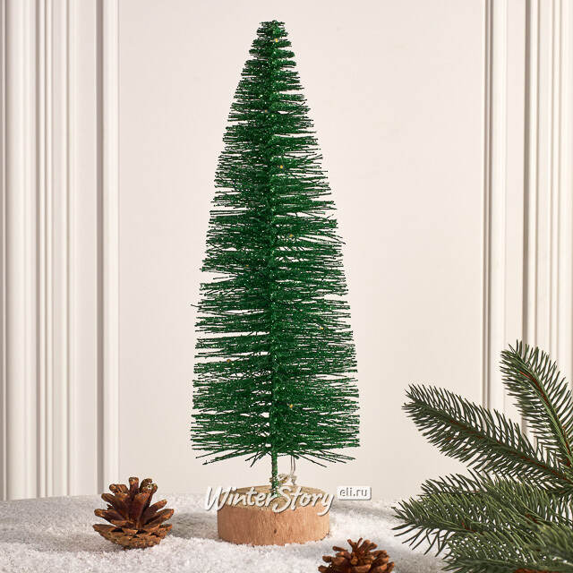 Декоративная светящаяся елка Green Taffy 30 см, на батарейках Kaemingk