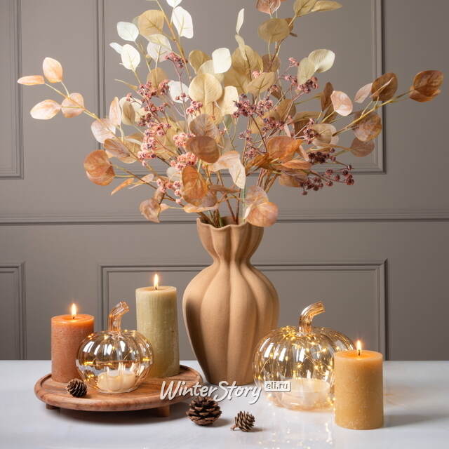 Декоративная свеча Рикардо 10*7 см какао Koopman