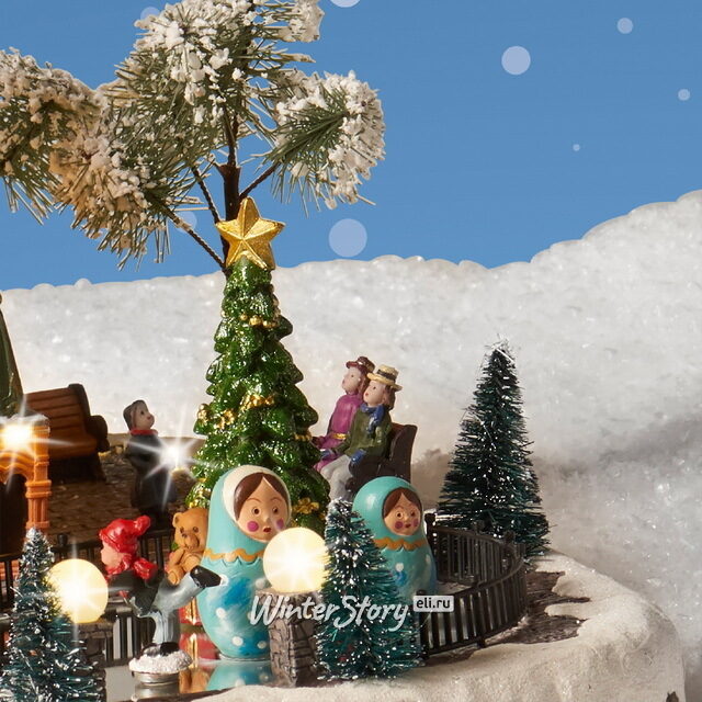 Светящаяся композиция Московский Собор 31*29*27 см, с движением и музыкой Kaemingk