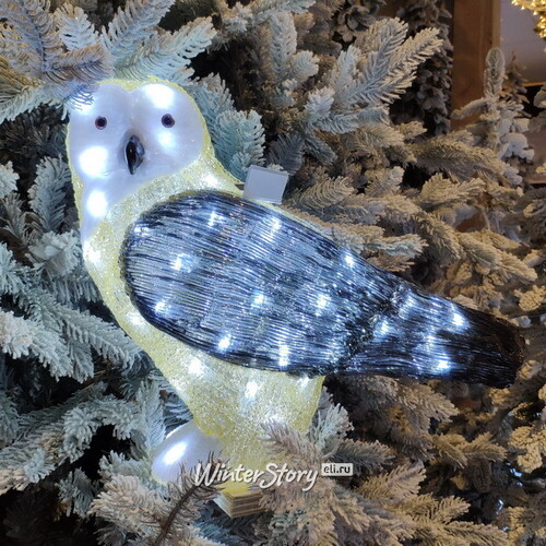 Светодиодная фигура Сова Матильда из Арктического леса 44 см, 50 LED ламп, IP44 Kaemingk