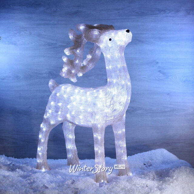 Светящийся олень Красавчик 73 см, 200 LED ламп, IP44 Kaemingk