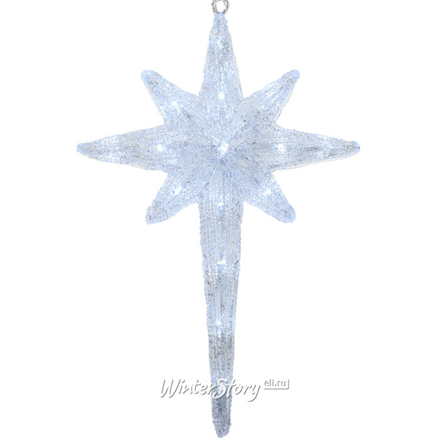 Светодиодная фигура Полярная Звезда с мерцанием 56 см, 30 холодных белых LED ламп, IP44 Kaemingk (Кейминг)