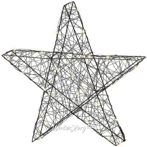 Светящаяся звезда Gold Coast - Star 40 см, 30 теплых белых Big&Bright LED ламп, IP44 Kaemingk