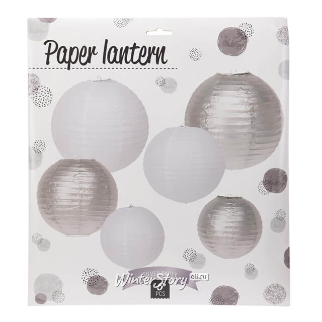 Набор китайских фонарей Hong Kong Coin 20-30 см, 6 шт Koopman