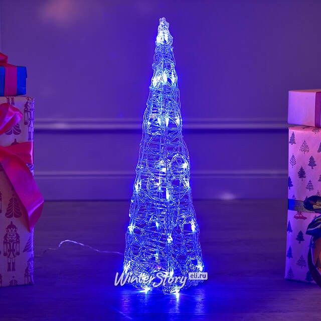 Светящаяся фигура Елка Cone Light 60 см, 30 разноцветных RGB LED ламп, IP44 Kaemingk (Кейминг)