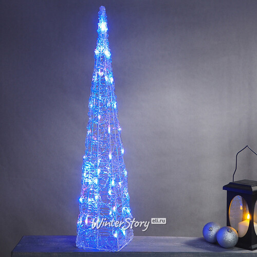 Светящаяся фигура Елка Cone Light 90 см, 50 разноцветных RGB LED ламп, IP44 Kaemingk