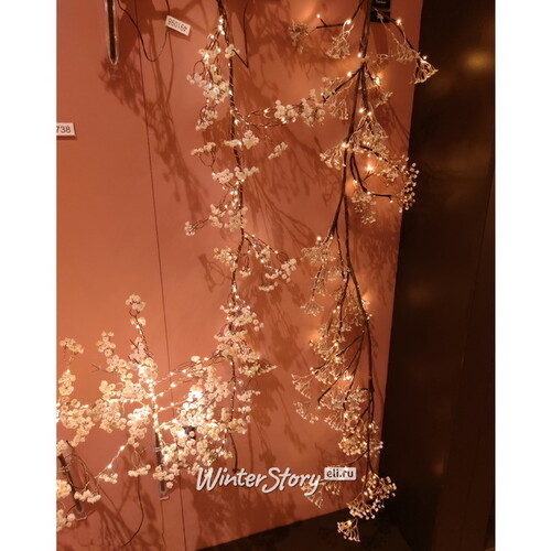 Декоративная гирлянда Gypsophila 150 см, 48 теплых белых микро LED ламп, IP44 Kaemingk