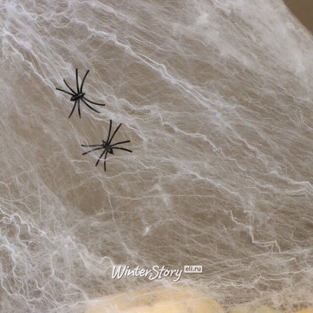 Тянущаяся Паутина на Хэллоуин + 2 паука Koopman