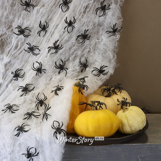Тянущаяся Паутина на Хэллоуин + 32 паука Koopman