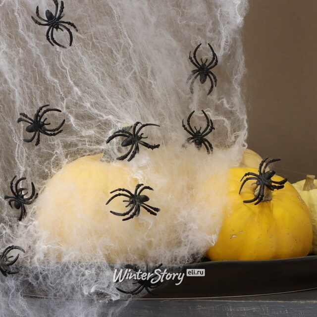 Тянущаяся Паутина на Хэллоуин + 32 паука Koopman