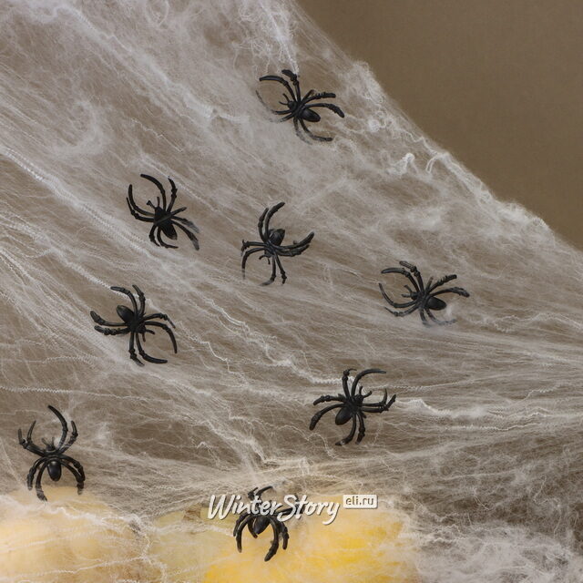 Тянущаяся Паутина на Хэллоуин + 32 паука Koopman
