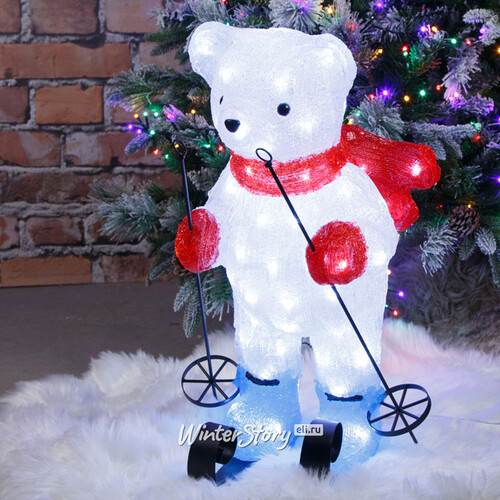 Светодиодная фигура Медведь Ленс 55 см, 70 LED ламп, IP44 Kaemingk