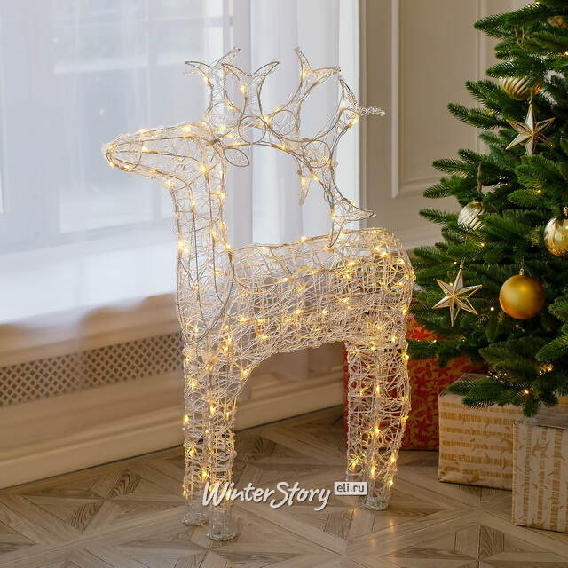 Олень светящийся Ажурный 90 см, 80 теплых белых LED ламп, IP44 Kaemingk